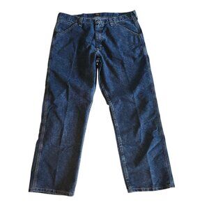 LEE Carpenter Jeans Loose Fit Stretch Utility Dark Blue Mens 38x30 Skater EUC